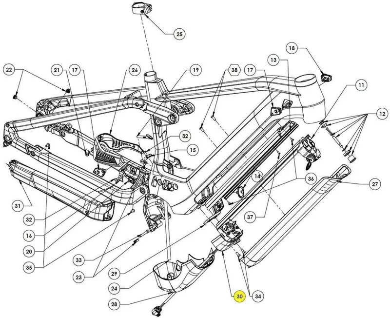 Cube Battery Cover Bash Guard - 34208-3